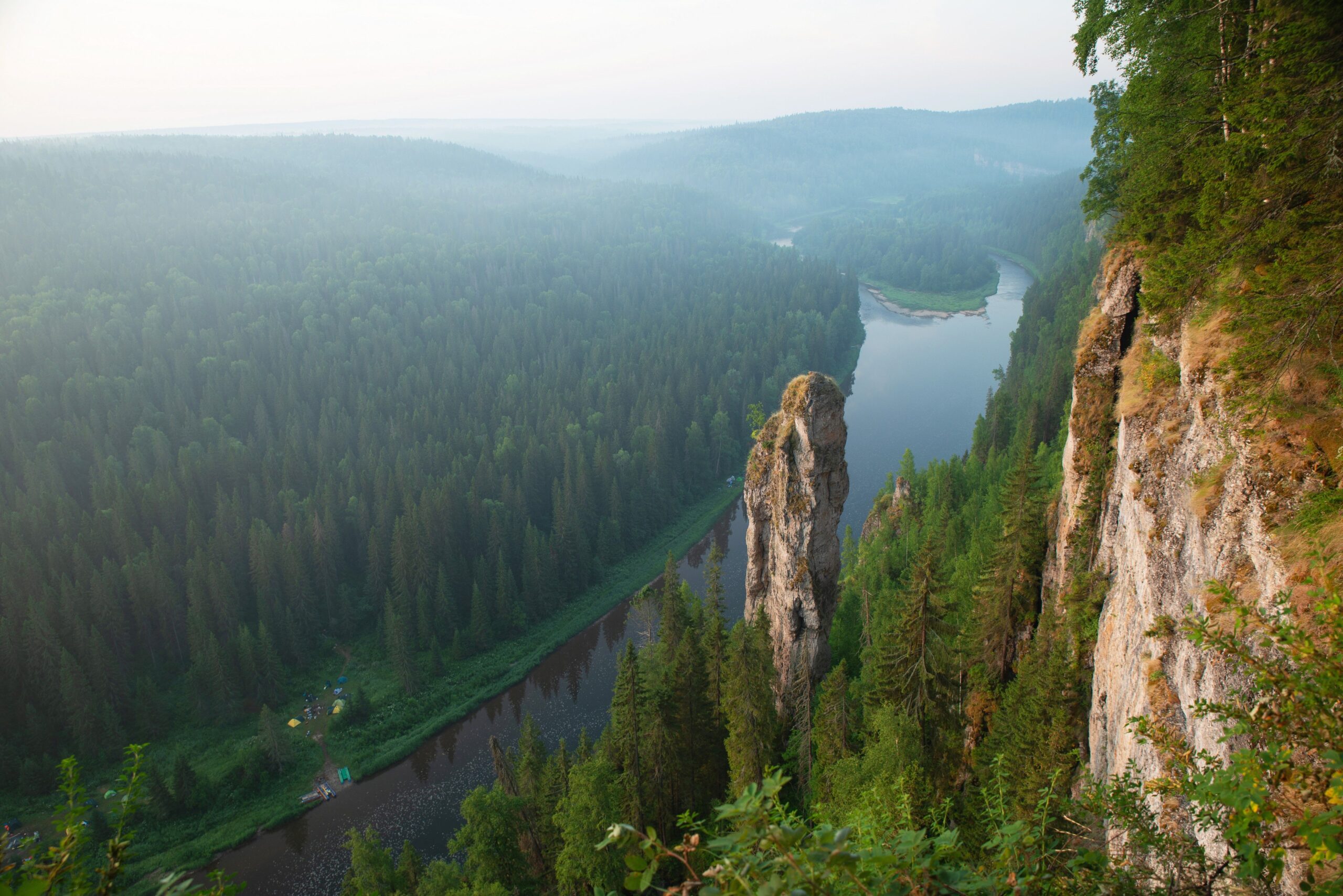 Якутия, вид на лес