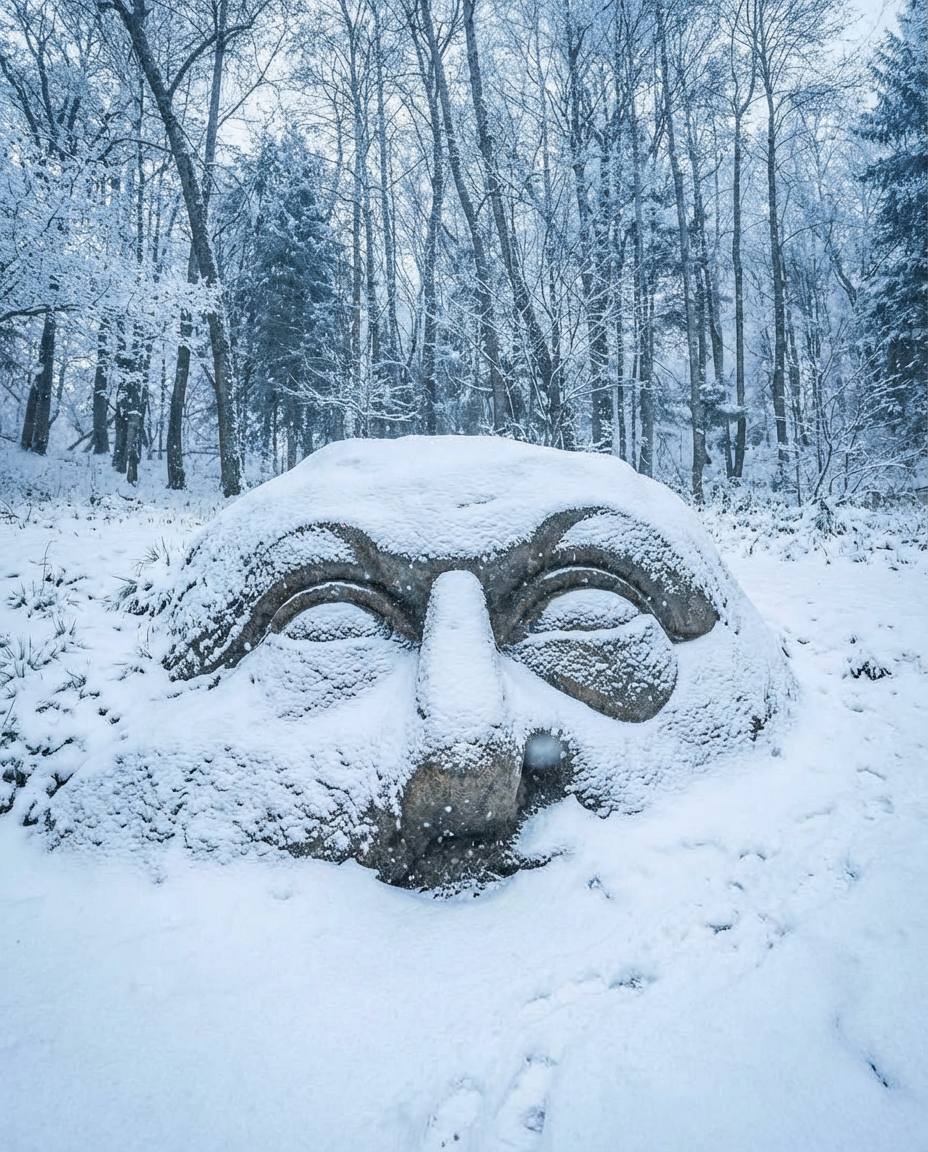 Необычная скульптура в парке