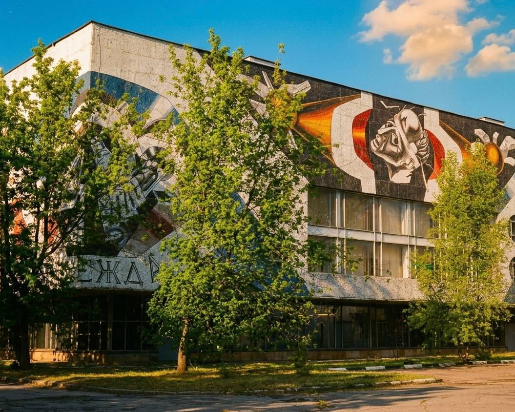 Фасад библиотеки Второго медицинского института в Москве"